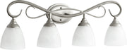 Quorum - 5108-4-64 - Four Light Vanity - Powell - Classic Nickel
