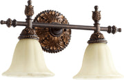 Quorum - 5157-2-44 - Two Light Vanity - Rio Salado - Toasted Sienna|Mystic Silver