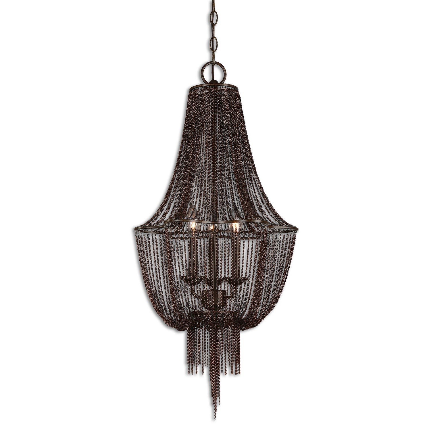 Uttermost - 21998 - Three Light Chandelier - Lezzeno - Dark Oil Rubbed Bronze