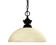Z-Lite - 100701MB-DGM14 - One Light Pendant - Windsor - Matte Black