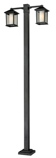 Z-Lite - 523-2-536P-BK - Two Head Outdoor Post - Mesa - Black