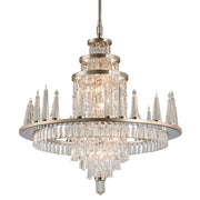 Corbett Lighting - 170-010 - 34 Light Chandelier - Illusion - Silver Leaf Polished Stainless