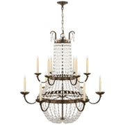 Visual Comfort Signature - CHC 1508SHS-SG - 12 Light Chandelier - Paris Flea Market - Sheffield Silver
