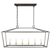 Visual Comfort Signature - CHC 2166AI - Six Light Lantern - Darlana - Aged Iron