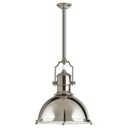 Visual Comfort Signature - CHC 5136PN-PN - One Light Pendant - Country Industrial - Polished Nickel
