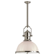 Visual Comfort Signature - CHC 5136PN-WG - One Light Pendant - Country Industrial - Polished Nickel