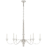 Visual Comfort Signature - S 5212BW - Six Light Chandelier - Country Chandelier - Belgian White