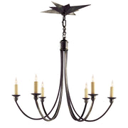 Visual Comfort Signature - SC 5001BZ - Six Light Chandelier - Venetian - Bronze