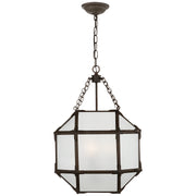 Visual Comfort Signature - SK 5008AZ-FG - Three Light Lantern - Morris - Antique Zinc