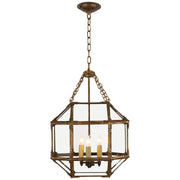 Visual Comfort Signature - SK 5008GI-CG - Three Light Lantern - Morris - Gilded Iron