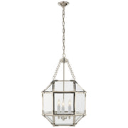 Visual Comfort Signature - SK 5008PN-CG - Three Light Lantern - Morris - Polished Nickel