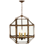 Visual Comfort Signature - SK 5009GI-CG - Three Light Lantern - Morris - Gilded Iron