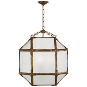 Visual Comfort Signature - SK 5009GI-FG - Three Light Lantern - Morris - Gilded Iron