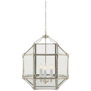 Visual Comfort Signature - SK 5009PN-CG - Three Light Lantern - Morris - Polished Nickel