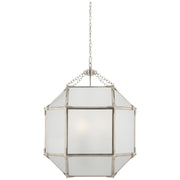 Visual Comfort Signature - SK 5009PN-FG - Three Light Lantern - Morris - Polished Nickel