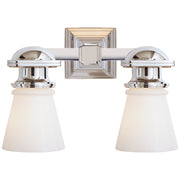 Visual Comfort Signature - SL 2152CH-WG - Two Light Wall Sconce - NY Subway - Chrome