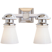 Visual Comfort Signature - SL 2152PN-WG - Two Light Wall Sconce - NY Subway - Polished Nickel