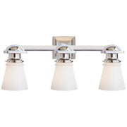 Visual Comfort Signature - SL 2153CH-WG - Three Light Wall Sconce - NY Subway - Chrome