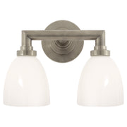 Visual Comfort Signature - SL 2842AN-WG - Two Light Bath Sconce - Wilton - Antique Nickel