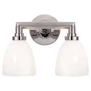 Visual Comfort Signature - SL 2842CH-WG - Two Light Bath Sconce - Wilton - Chrome