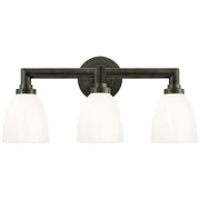 Visual Comfort Signature - SL 2843BZ-WG - Three Light Bath Sconce - Wilton - Bronze