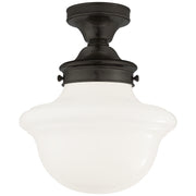 Visual Comfort Signature - SL 4121BZ-WG - One Light Flush Mount - Edmond - Bronze