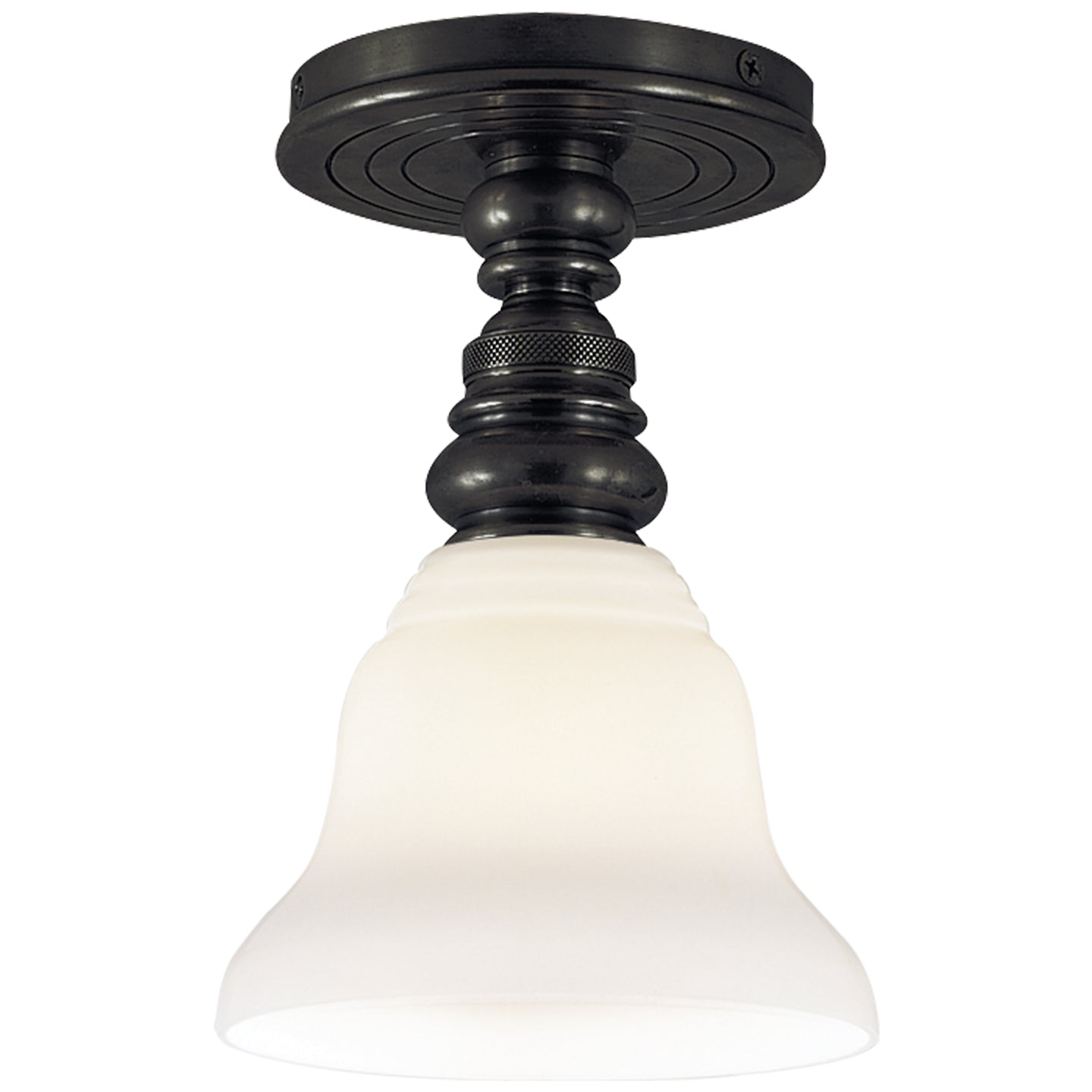 Visual Comfort Signature - SL 5001BZ/SLEG-WG - One Light Flush Mount - Boston - Bronze