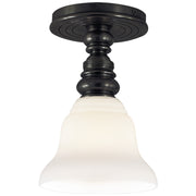 Visual Comfort Signature - SL 5001BZ/SLEG-WG - One Light Flush Mount - Boston - Bronze