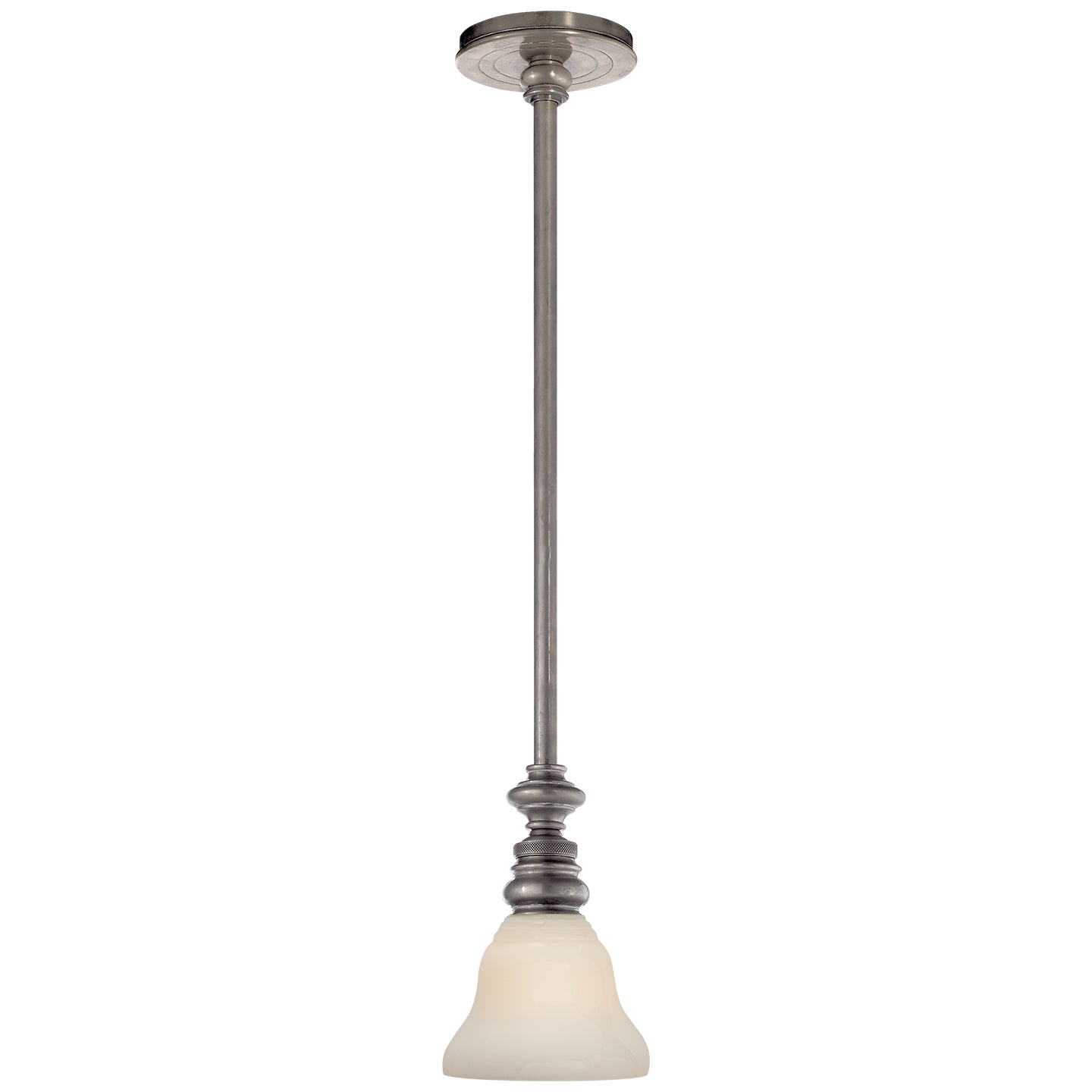 Visual Comfort Signature - SL 5125AN/SLEG-WG - One Light Pendant - Boston - Antique Nickel