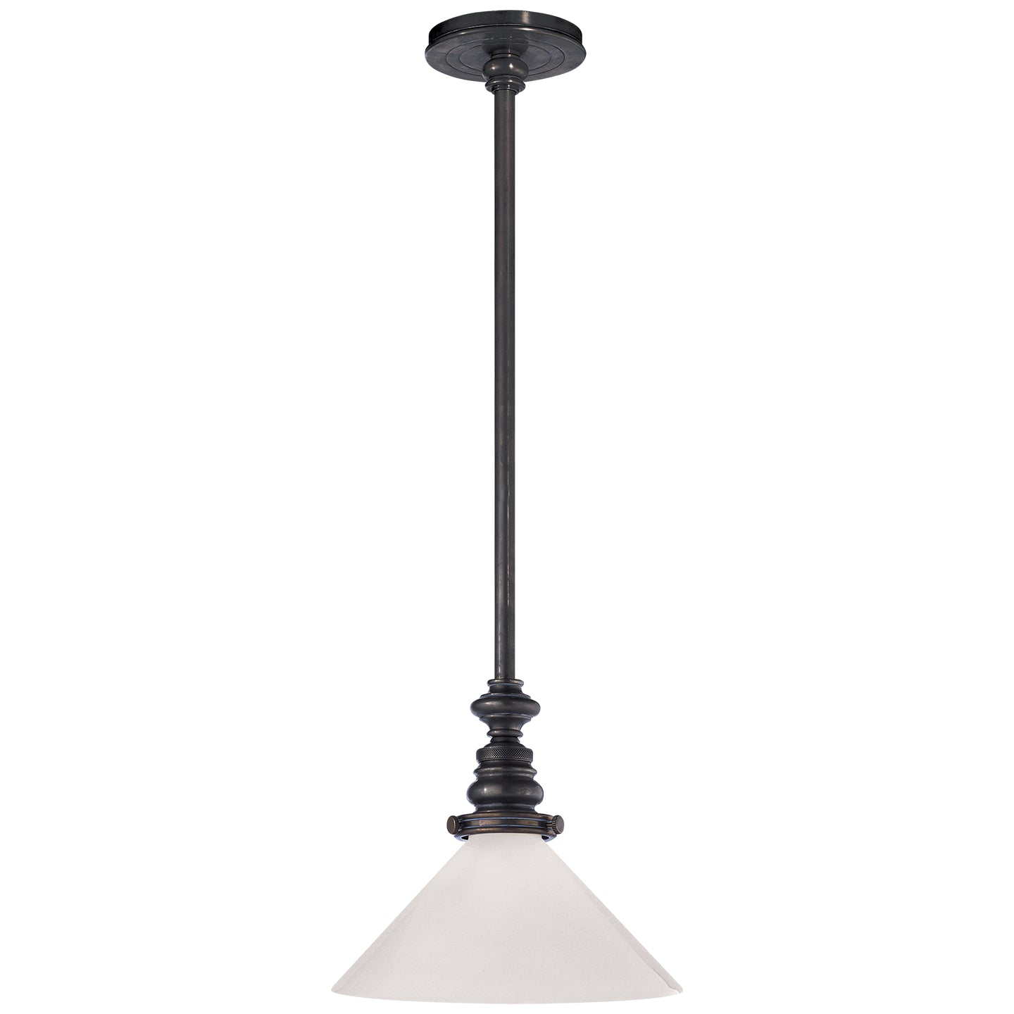 Visual Comfort Signature - SL 5125BZ-WG1 - One Light Pendant - Boston - Bronze