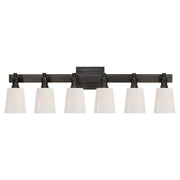 Visual Comfort Signature - TOB 2154BZ-WG - Six Light Linear Bath Sconce - Bryant Bath - Bronze