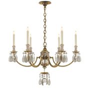 Visual Comfort Signature - TOB 5036GI - Six Light Chandelier - Elizabeth - Gilded Iron