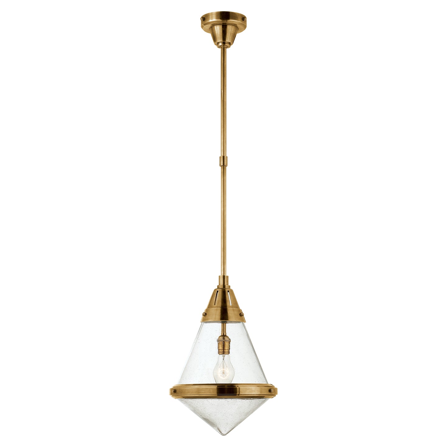 Visual Comfort Signature - TOB 5155HAB-SG - One Light Pendant - Gale - Hand-Rubbed Antique Brass
