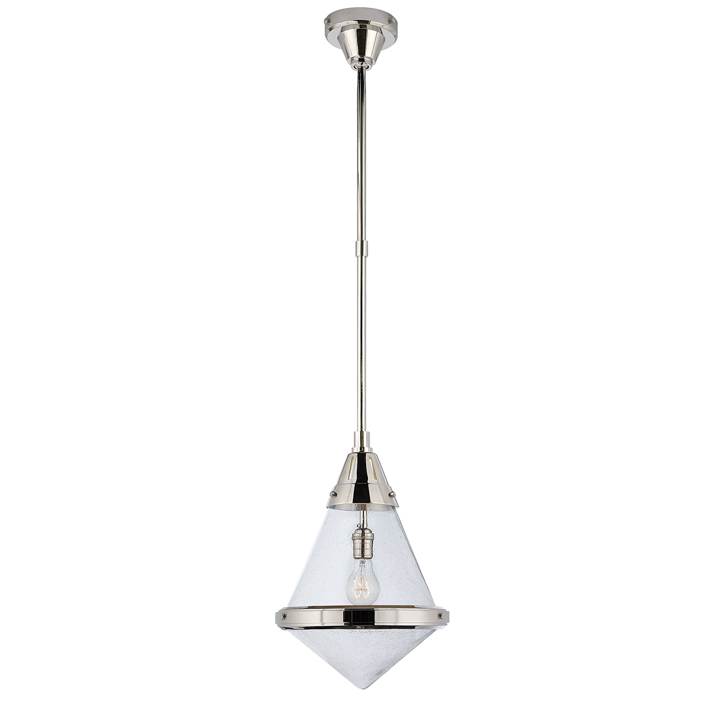 Visual Comfort Signature - TOB 5155PN-SG - One Light Pendant - Gale - Polished Nickel