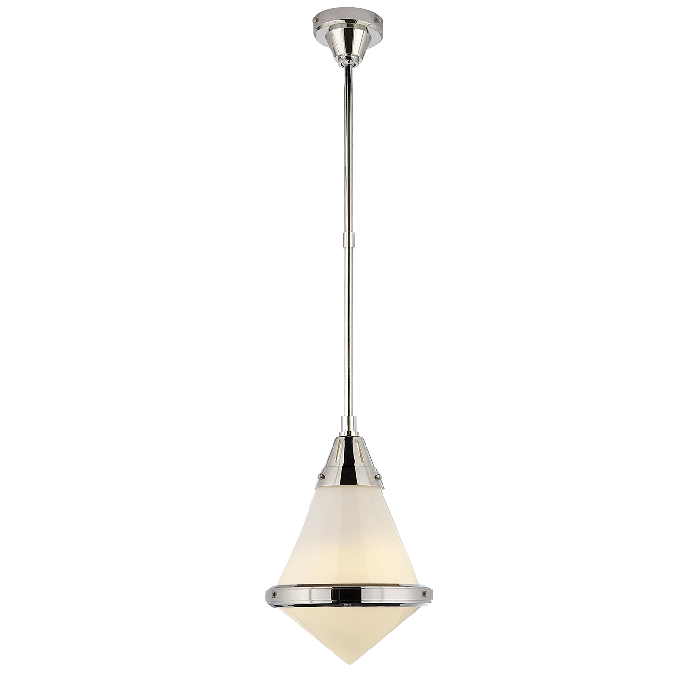 Visual Comfort Signature - TOB 5155PN-WG - One Light Pendant - Gale - Polished Nickel