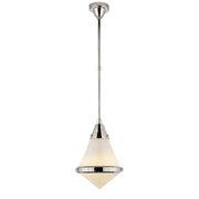 Visual Comfort Signature - TOB 5155PN-WG - One Light Pendant - Gale - Polished Nickel