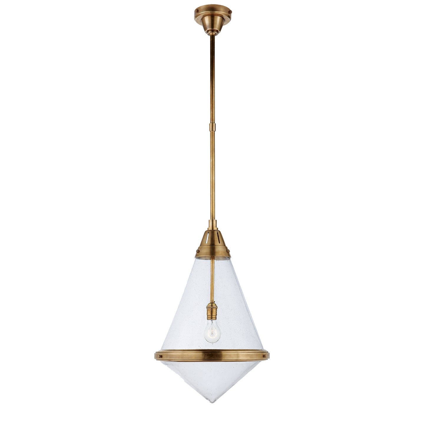 Visual Comfort Signature - TOB 5156HAB-SG - One Light Pendant - Gale - Hand-Rubbed Antique Brass