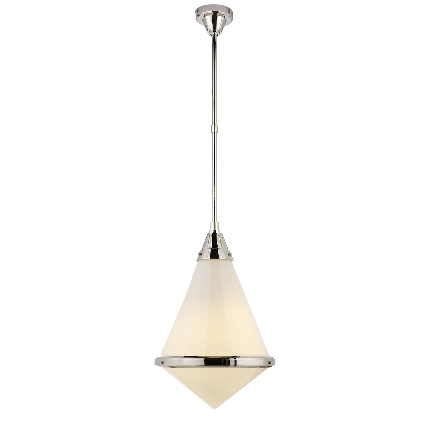 Visual Comfort Signature - TOB 5156PN-WG - One Light Pendant - Gale - Polished Nickel