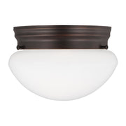 Generation Lighting - 5326-710 - One Light Flush Mount - Webster - Bronze