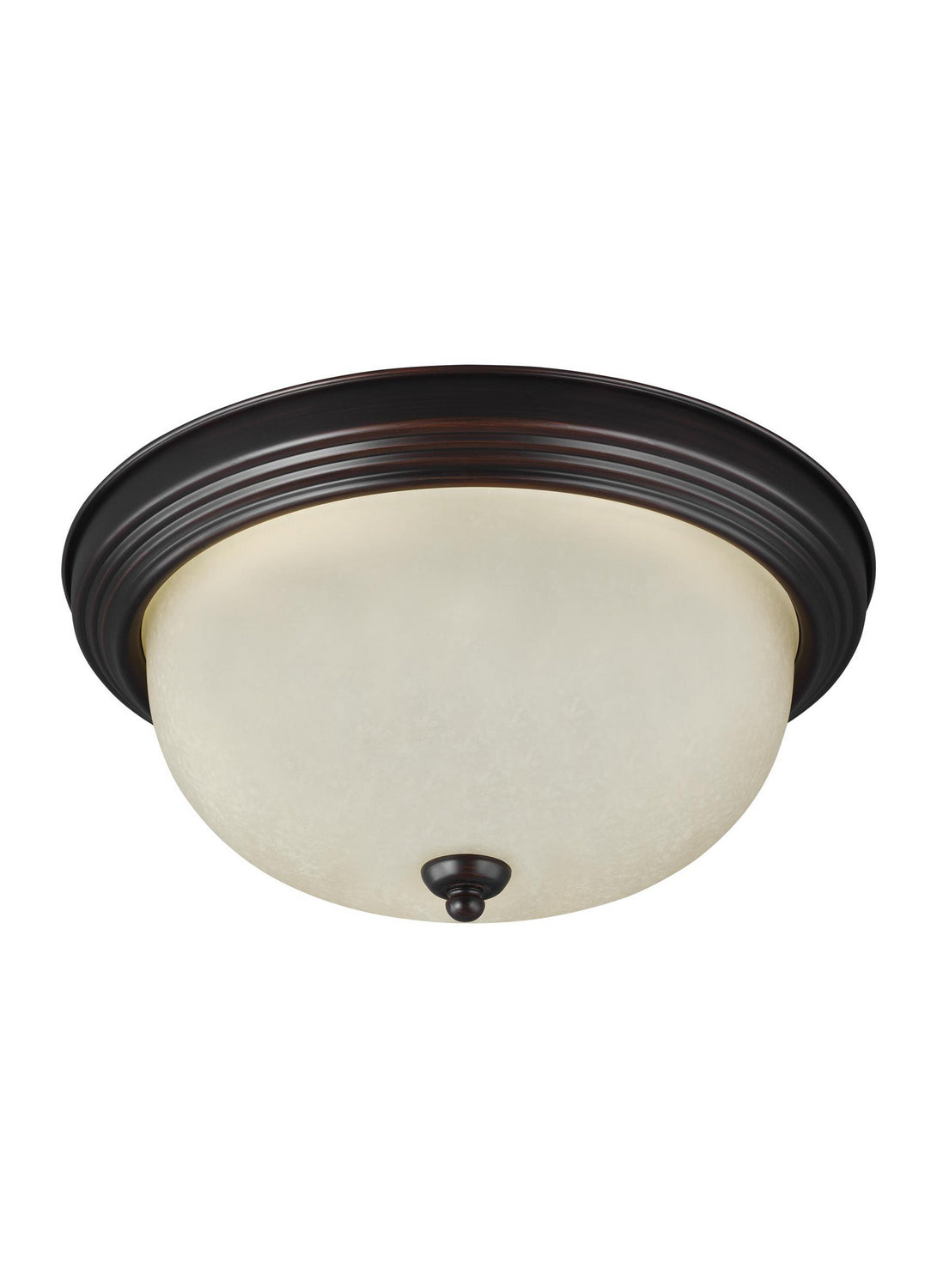 Generation Lighting - 77063-710 - One Light Flush Mount - Geary - Bronze