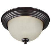 Generation Lighting - 77065-710 - Three Light Flush Mount - Geary - Bronze