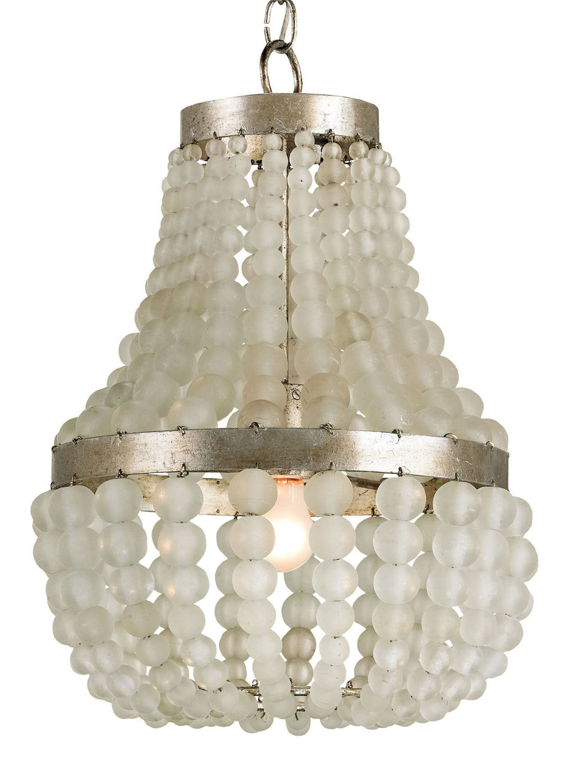 Currey and Company - 9203 - One Light Chandelier - Silver Granello