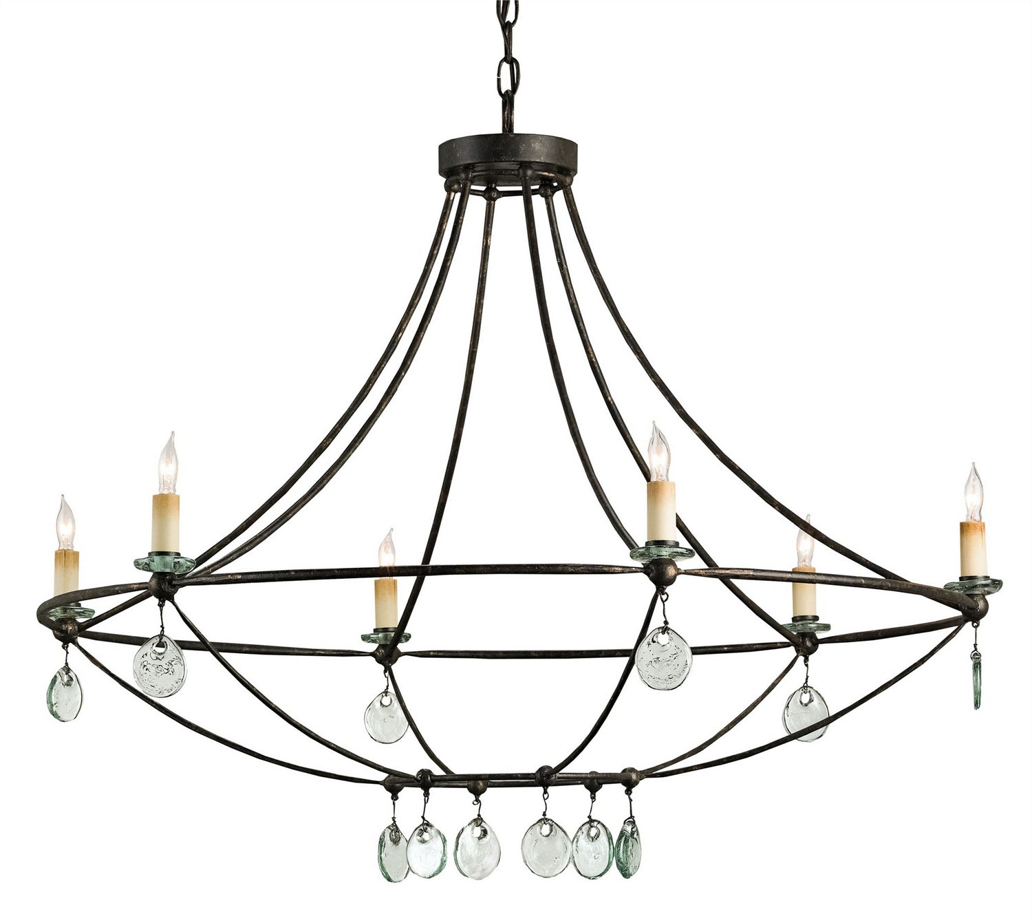 Currey and Company - 9921 - Six Light Chandelier - Mayfair