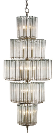 Currey and Company - 9311 - 18 Light Chandelier - Silver Leaf