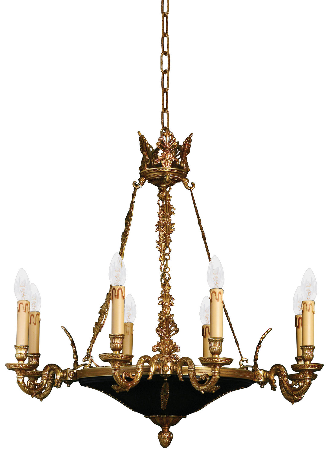 Metropolitan - N850209 - Eight Light Chandelier - Metropolitan - Doré Gold W/Black