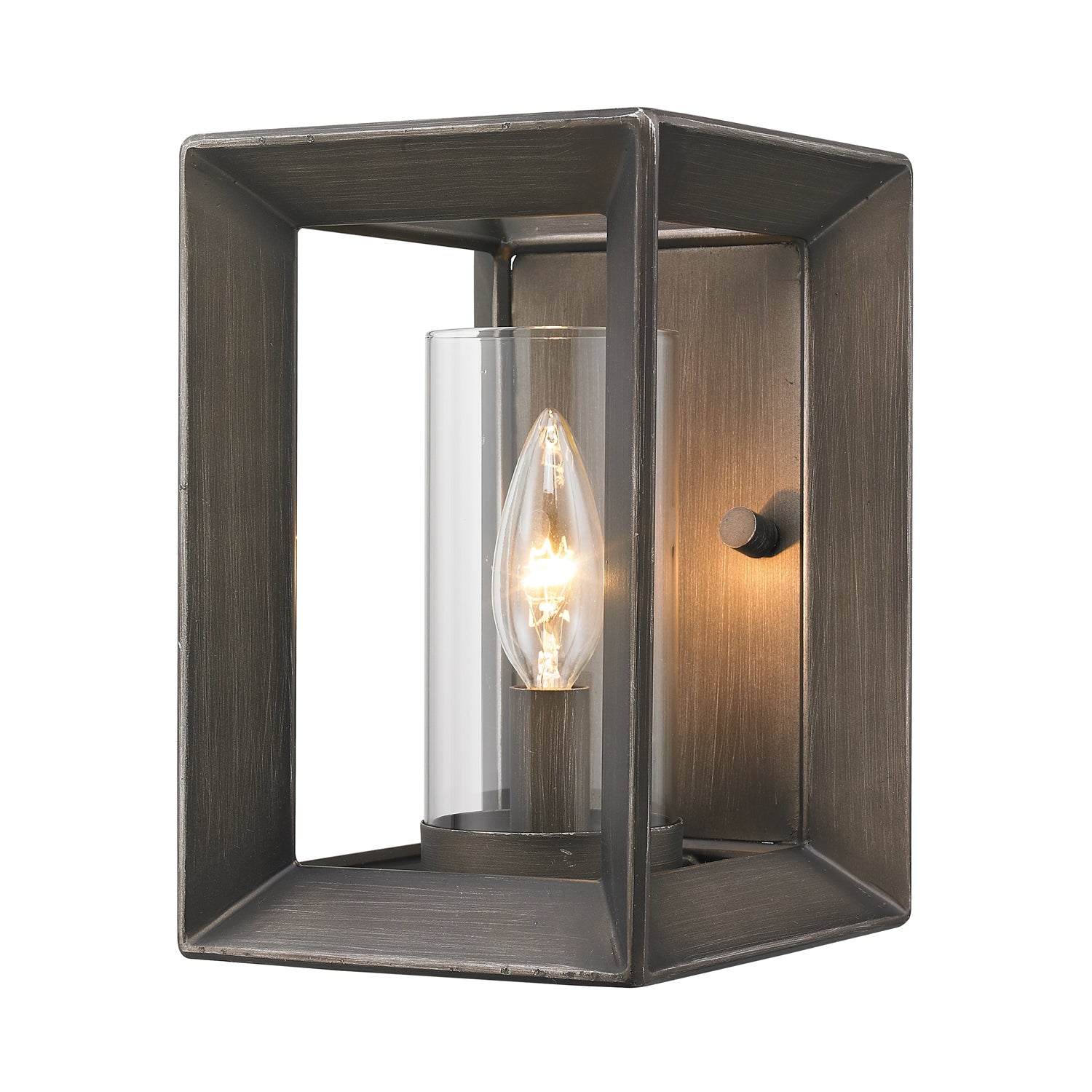 Golden - 2073-1W GMT - One Light Wall Sconce - Smyth - Gunmetal Bronze