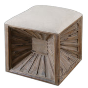 Uttermost - 23131 - Ottoman - Jia - Weathered Fir Wood