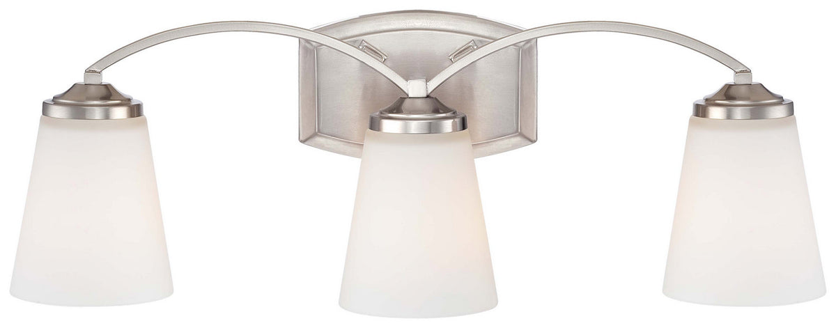 Minka-Lavery - 6963-84 - Three Light Bath - Overland Park - Brushed Nickel