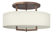 Hinkley - 3211BR-LED - LED Semi-Flush Mount - Hampton - Brushed Bronze