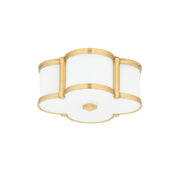 Hudson Valley - 1212-AGB - Two Light Flush Mount - Chandler - Aged Brass